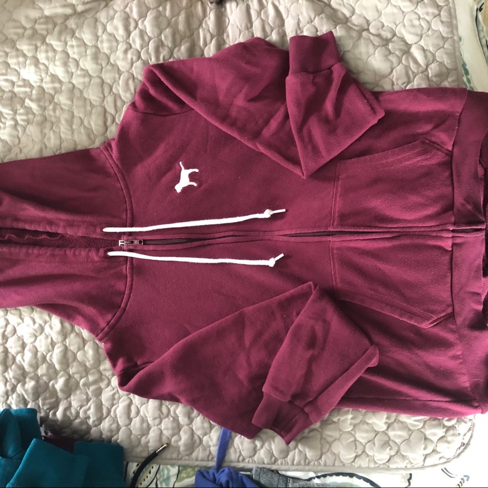 VS PINK ZIP UP HOODIE